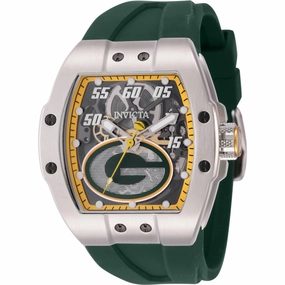 Invicta Men's Watch - NFL Green Bay Packers Automatic Green Silicone Strap | 45066