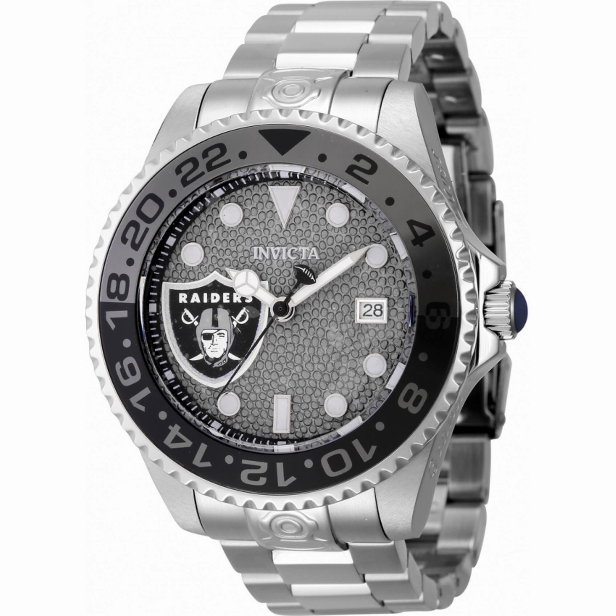 Invicta Men's Watch - NFL Las Vegas Raiders Automatic Grey and Black Dial | 45025