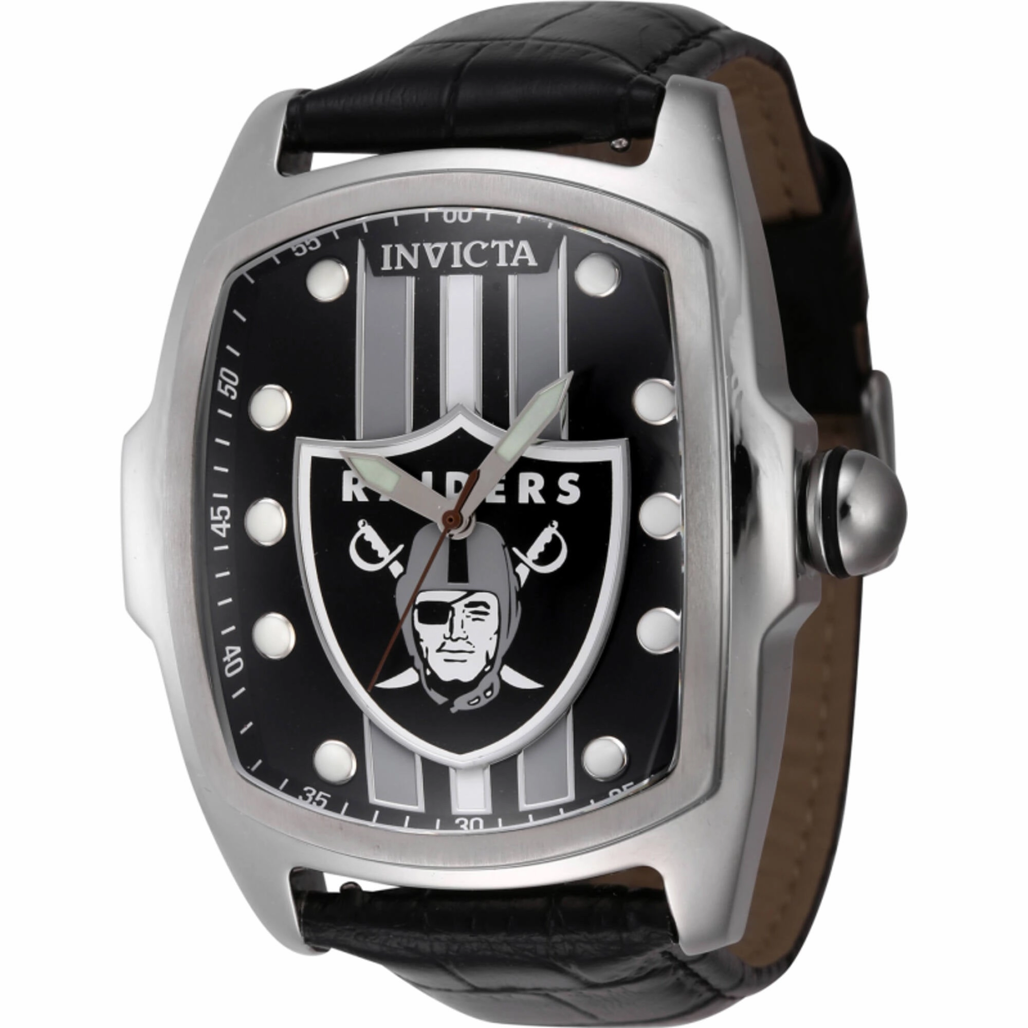 Invicta Men's Watch - NFL Las Vegas Raiders Quartz Silver and Black Dial | 45452