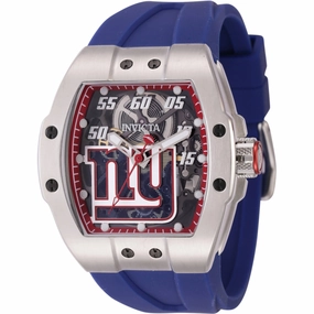 Invicta Men's Watch - NFL New York Giants Automatic Blue Silicone Rubber Strap | 45060