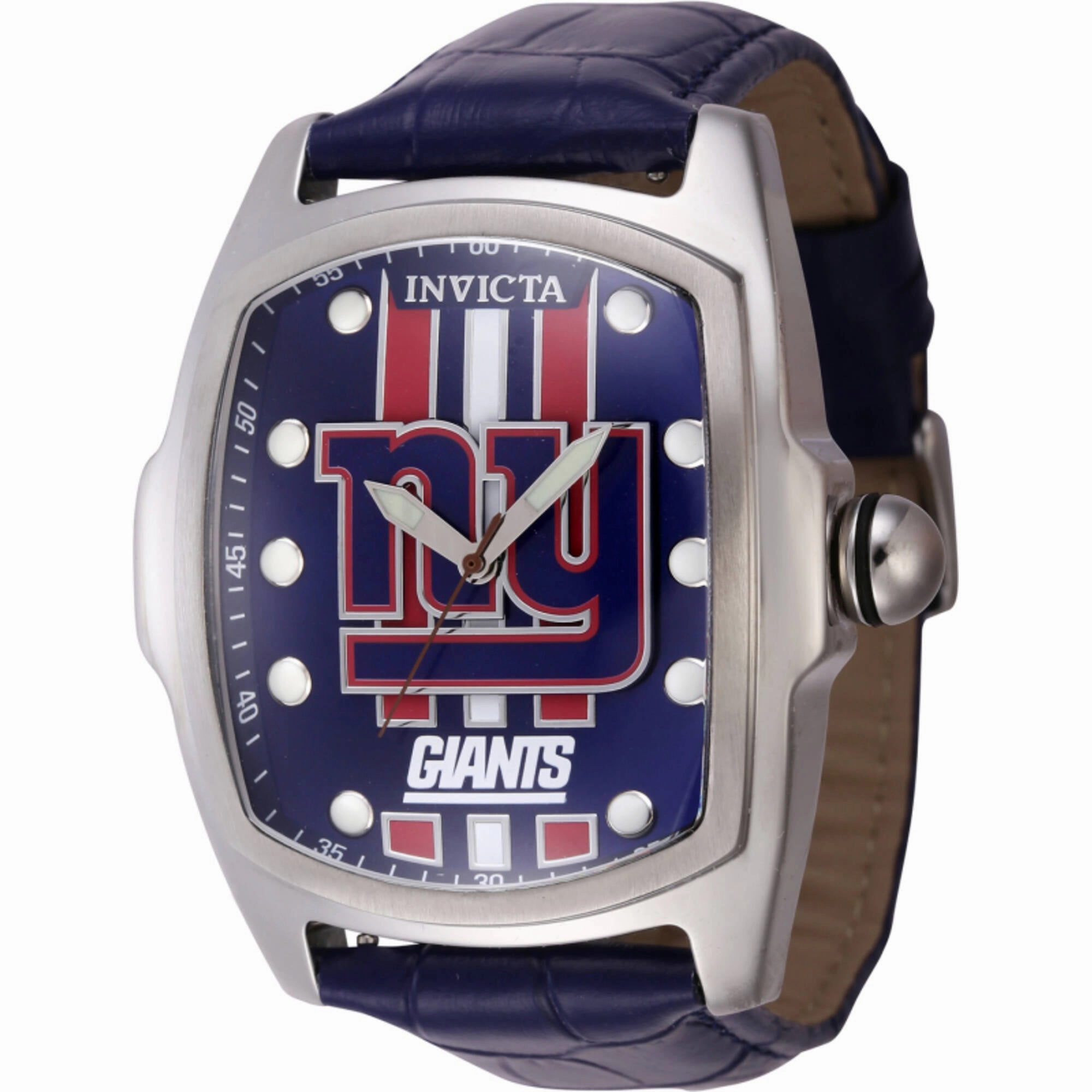 Invicta Men's Watch - NFL New York Giants Quartz Blue Genuine Leather Strap | 45455