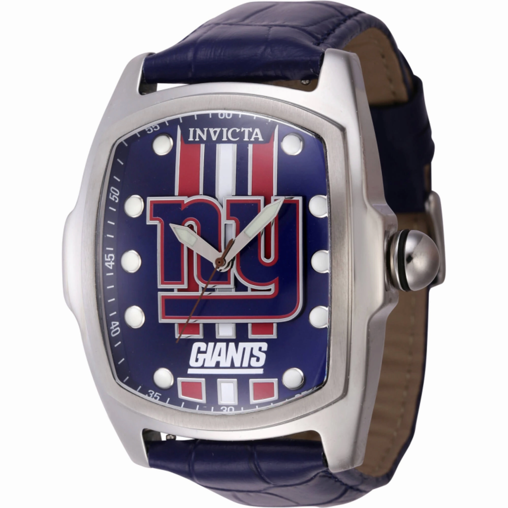 Invicta Men's Watch - NFL New York Giants Quartz Blue Genuine Leather Strap | 45455