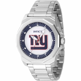 Invicta Men's Watch - NFL New York Giants Quartz Silver Brass Dial Bracelet | 47926