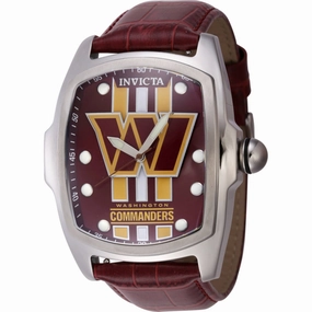 Invicta Men's Watch - NFL Washington Commanders Quartz Genuine Leather Strap | 45454