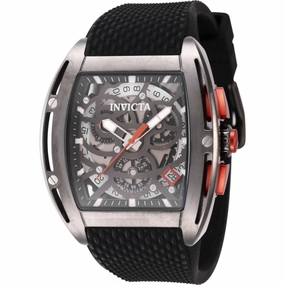 Invicta Men's Watch - S1 Rally Chronograph Grey and Black Dial Rubber Strap | 45183