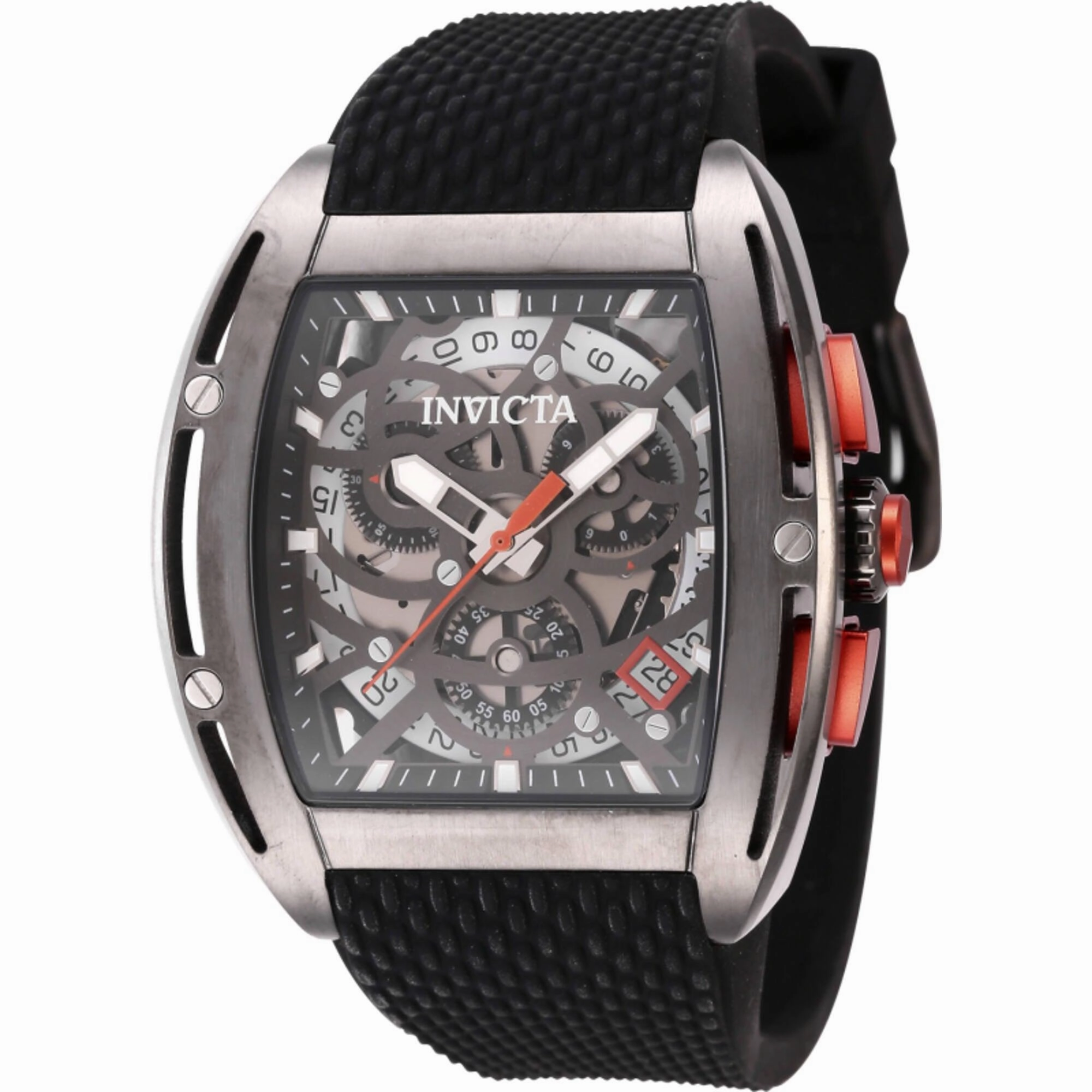 Invicta Men's Watch - S1 Rally Chronograph Grey and Black Dial Rubber Strap | 45183