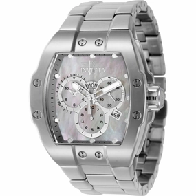 Invicta Men's Watch - S1 Rally Chronograph Platinum Dial Silver Tone Bracelet | 45700