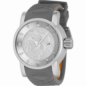 Invicta Men's Watch - S1 Rally Silver Dial Orange and Grey Silicone Strap | 41409