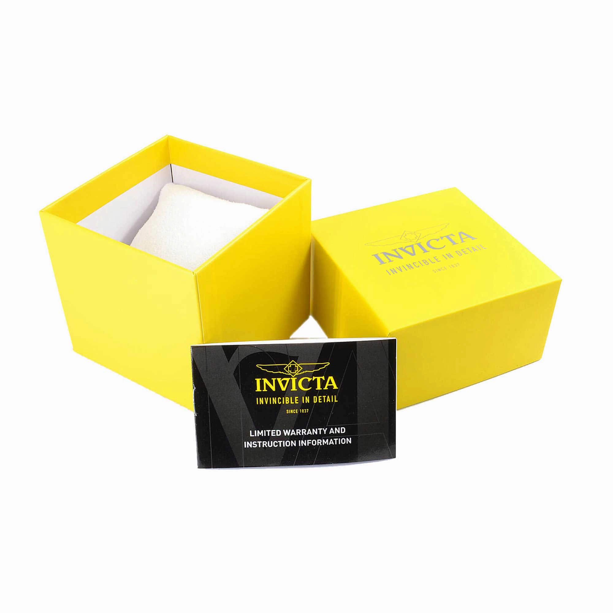 Invicta Men's Watch - Specialty Black Dial Silver and Yellow Gold Bracelet | 47425