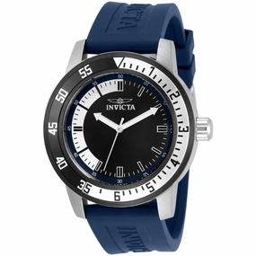 Invicta Men's Watch - Specialty White, Blue and Black Dial Silicone Strap | 34013