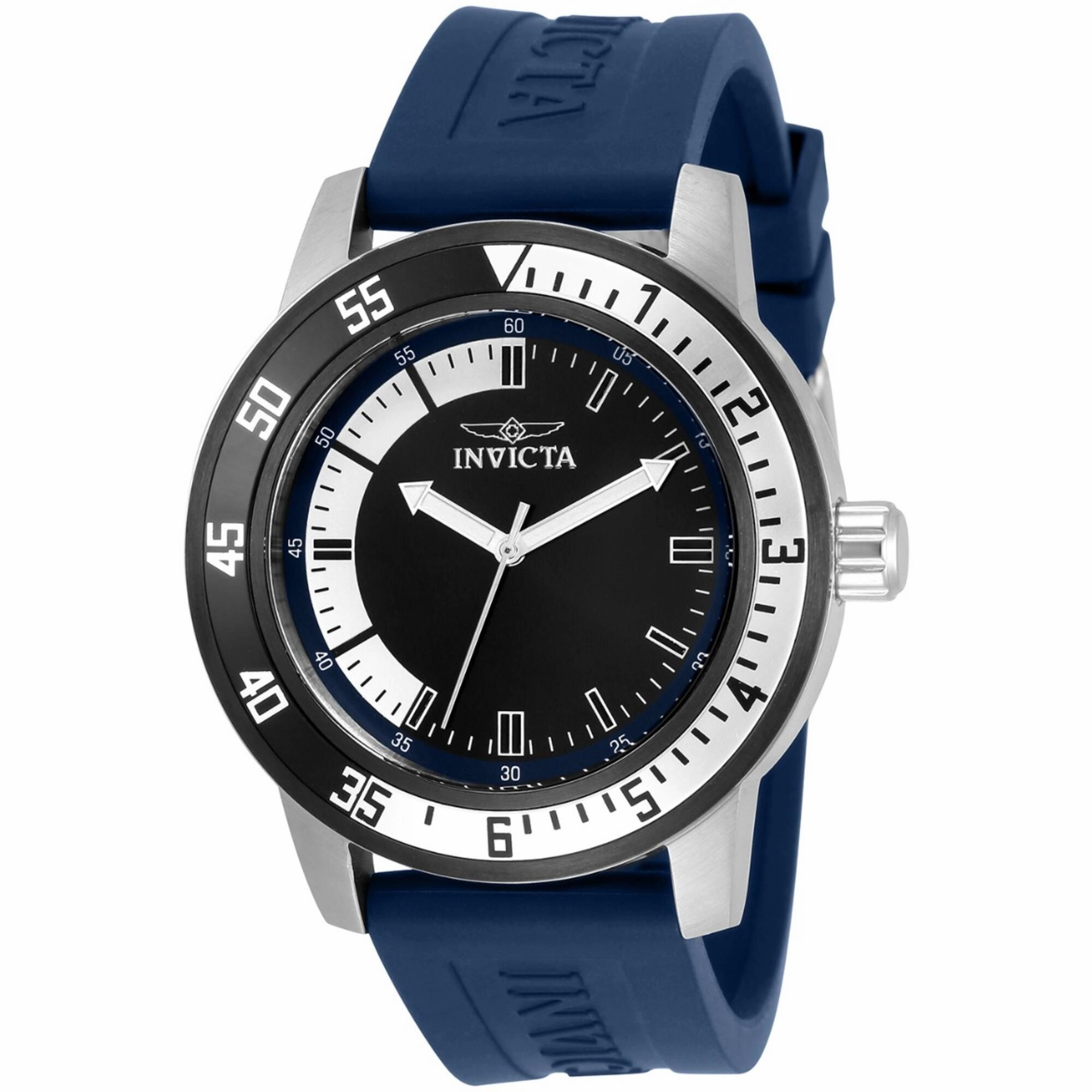 Invicta Men's Watch - Specialty White, Blue and Black Dial Silicone Strap | 34013