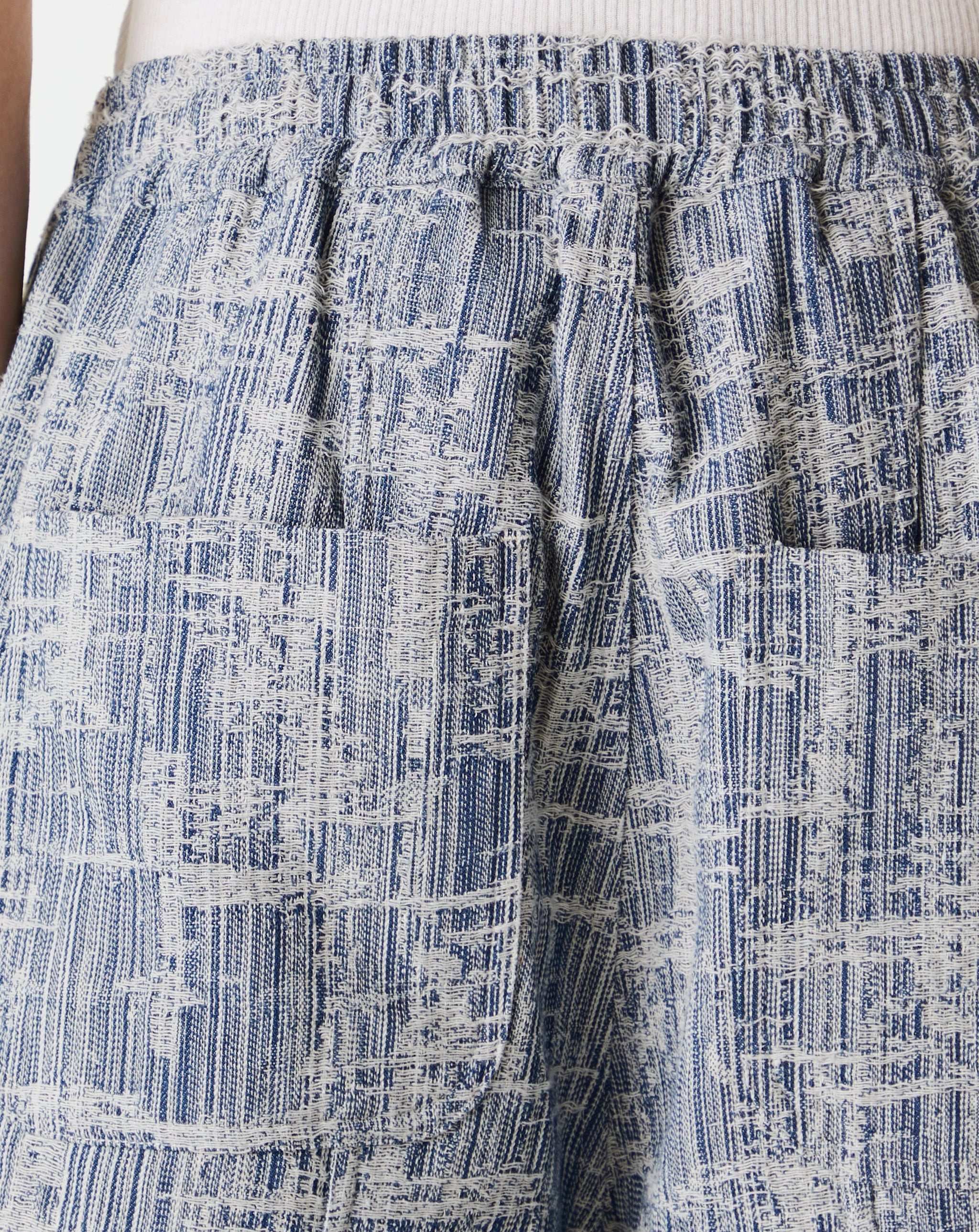 Jacquard Denim Shorts
