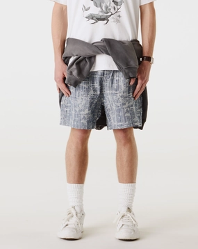 Jacquard Denim Shorts