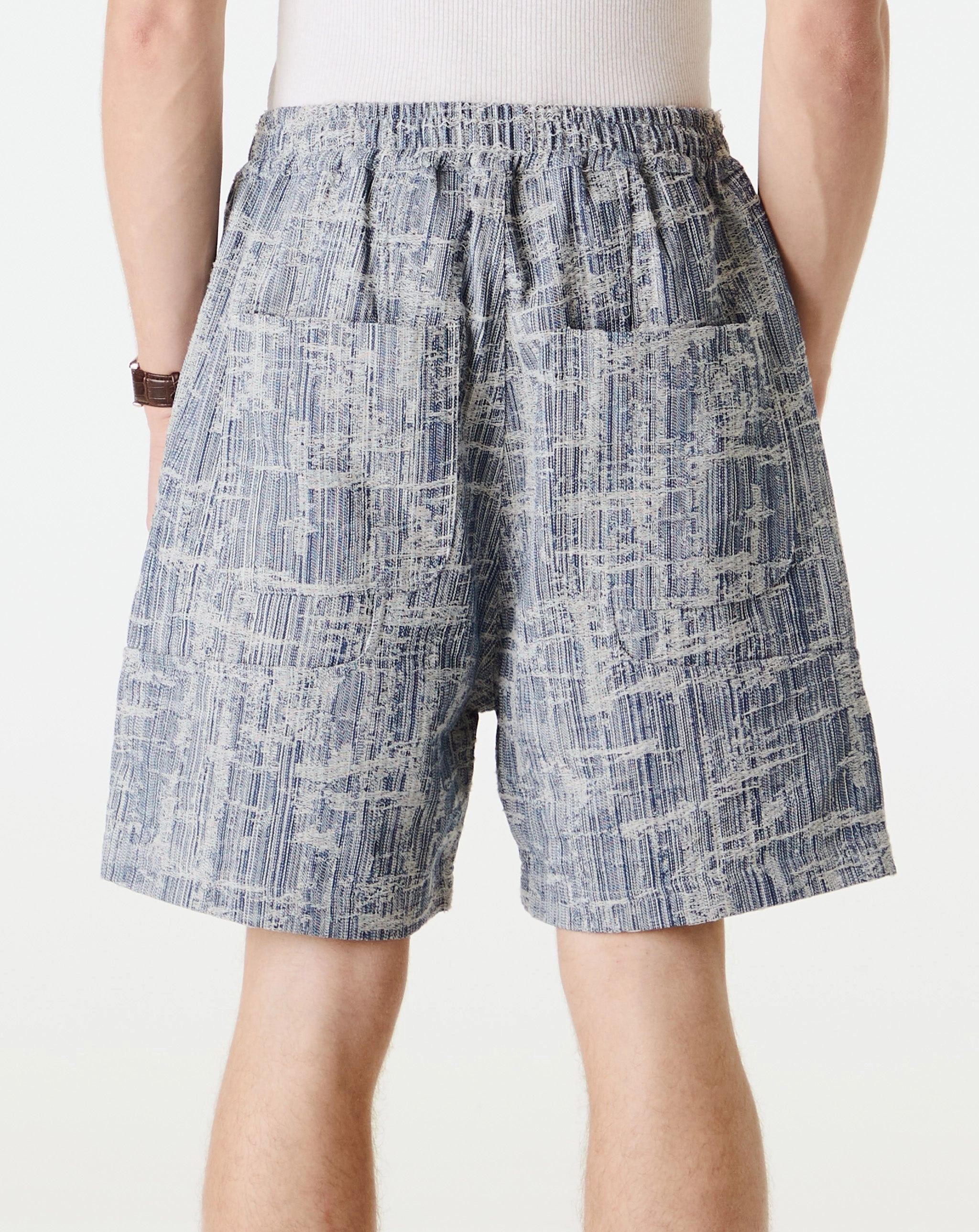 Jacquard Denim Shorts
