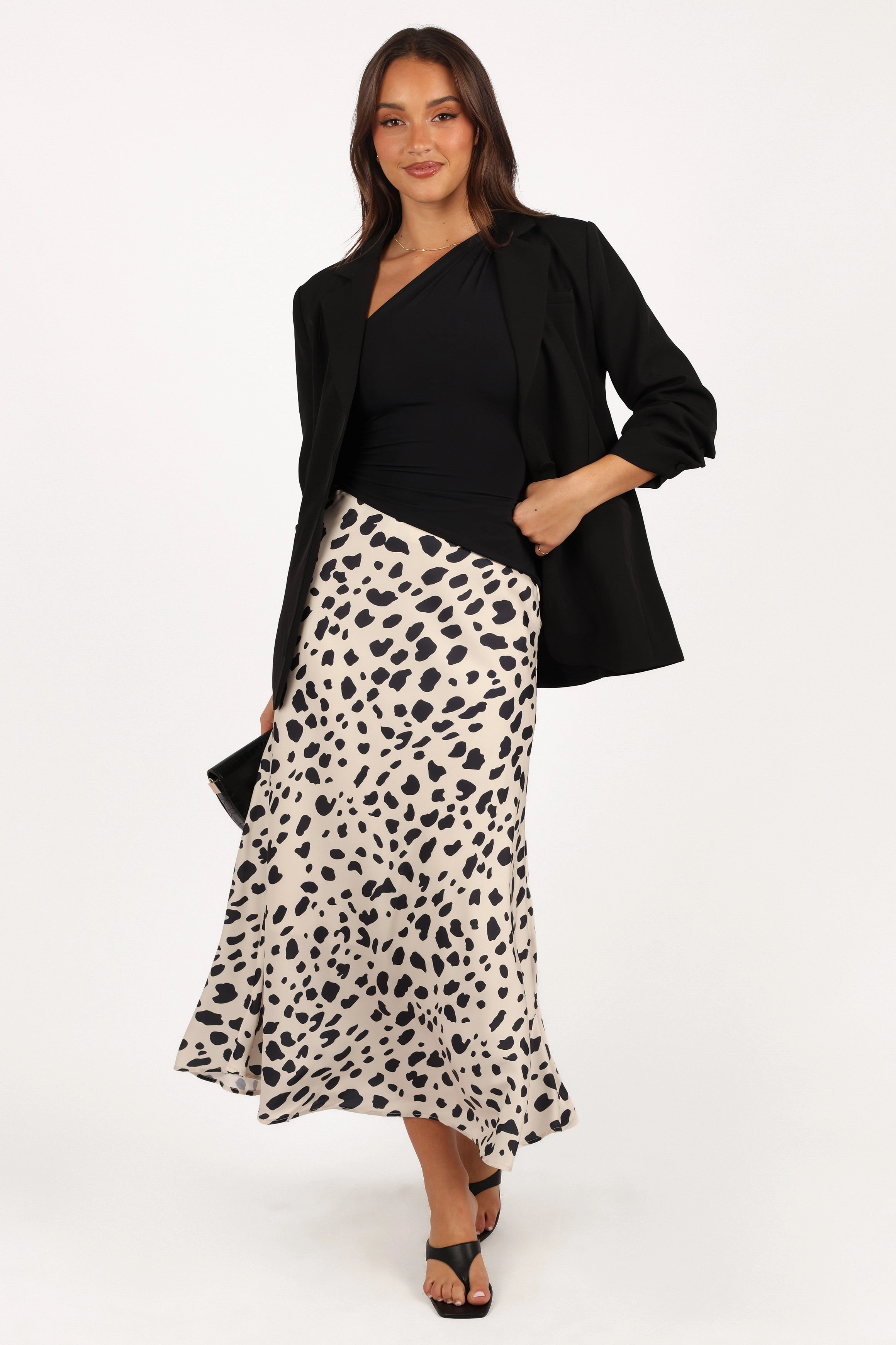 Kelby Slouch Sleeve Blazer - Black