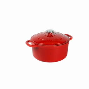 Lodge EB5D42 Enameled Cast Iron Dutch Ovens - 5.5 Quart Red
