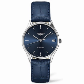 Longines Women's Watch - Lyre Automatic Power Reserve Blue Leather Strap | L43614922