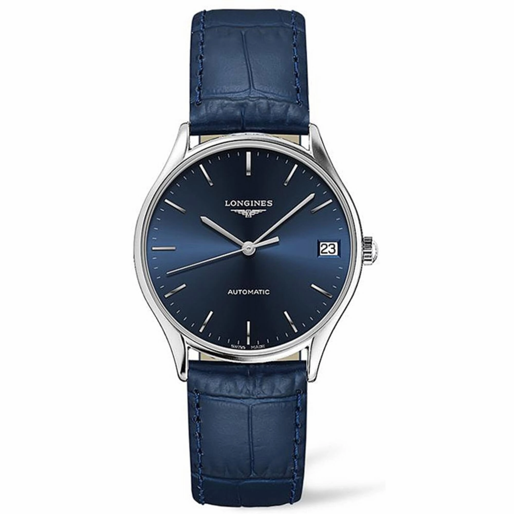 Longines Women's Watch - Lyre Automatic Power Reserve Blue Leather Strap | L43614922