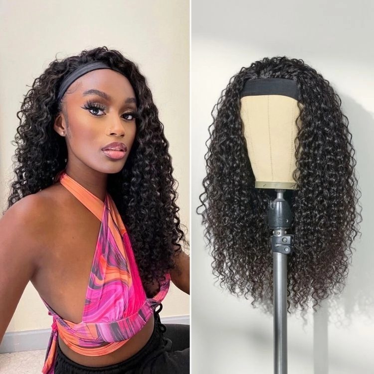 Luvme Too Easy Texture™ Wig Water Wave Glueless Headband Wig Flexi-Fit Drawstring (Get Free Trendy Headbands)