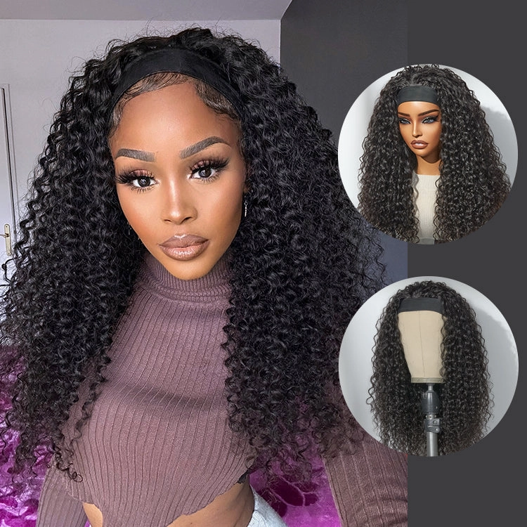 Luvme Too Easy Texture™ Wig Water Wave Glueless Headband Wig Flexi-Fit Drawstring (Get Free Trendy Headbands)