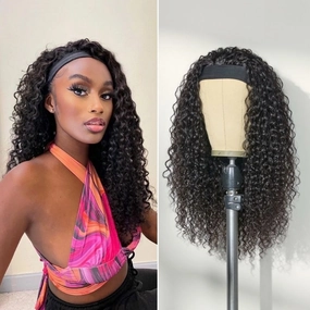 Luvme Too Easy Texture™ Wig Water Wave Glueless Headband Wig Flexi-Fit Drawstring (Get Free Trendy Headbands)