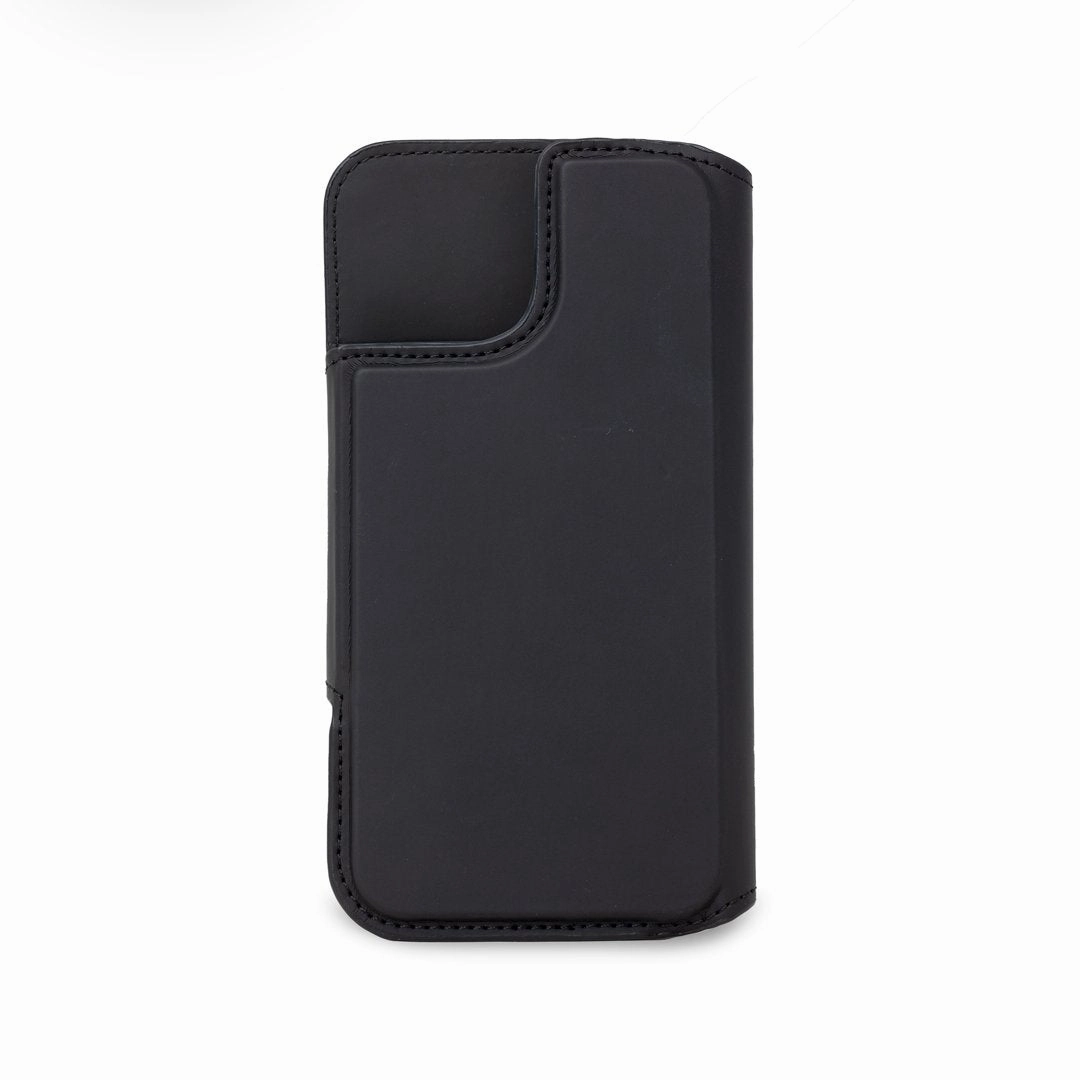 MagSafe® Compatible Black Flip Wallet