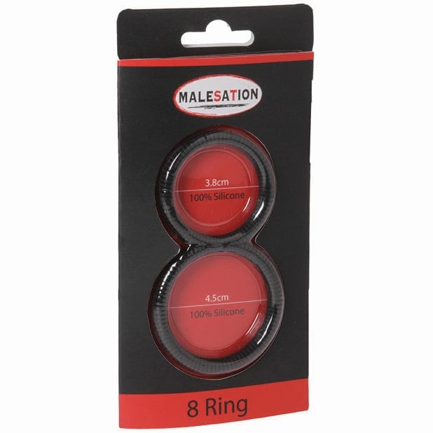 Malesation - Figure 8 Cock Ring (Black)