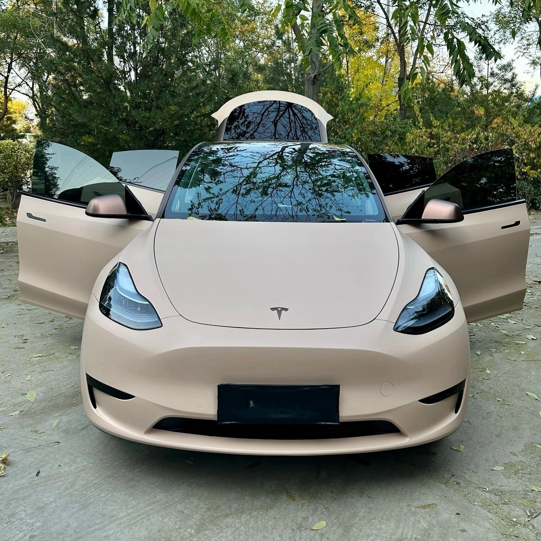Matte Sand Yellow Vinyl Wrap