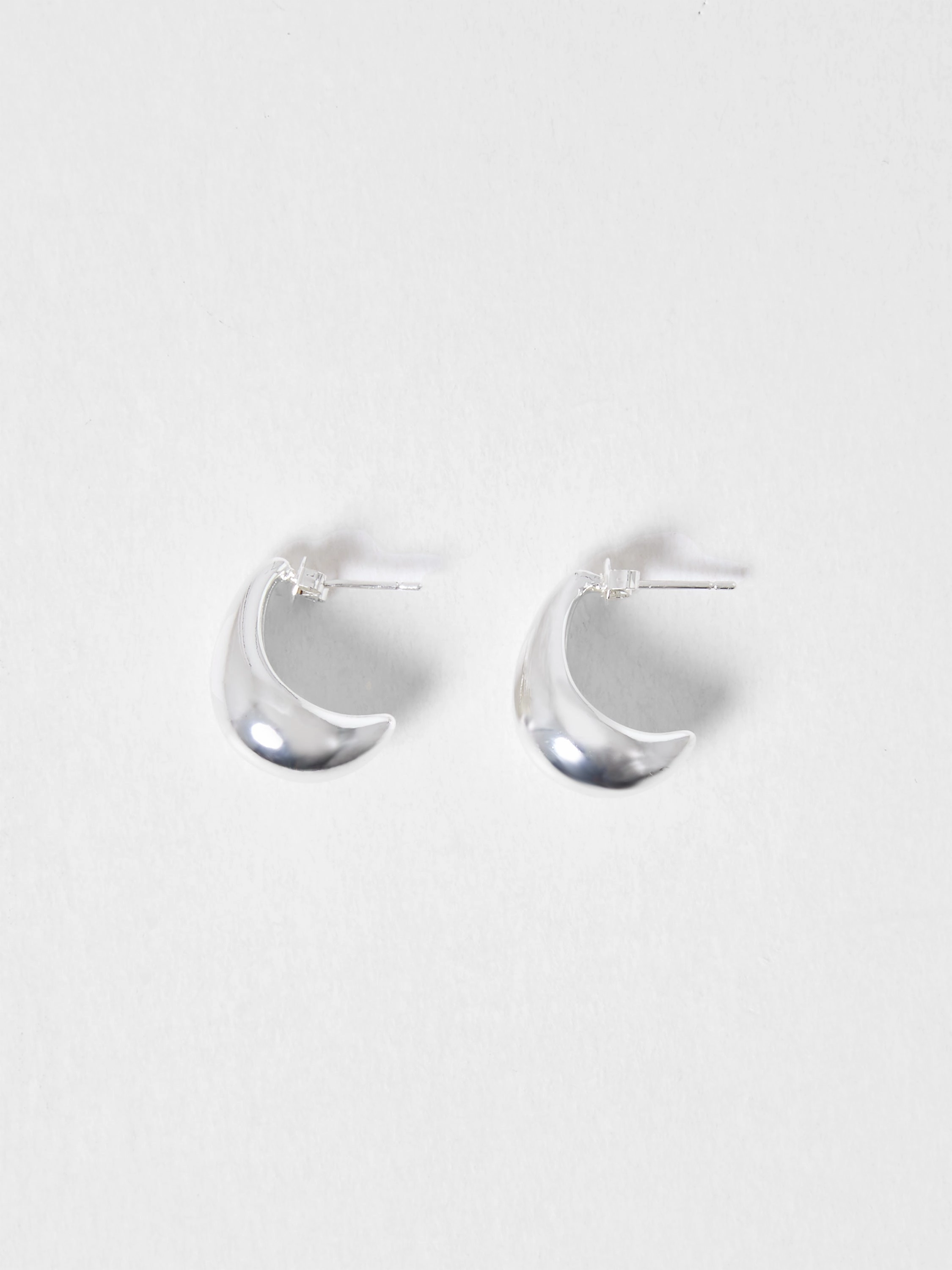 Metal Half Hoop Earrings