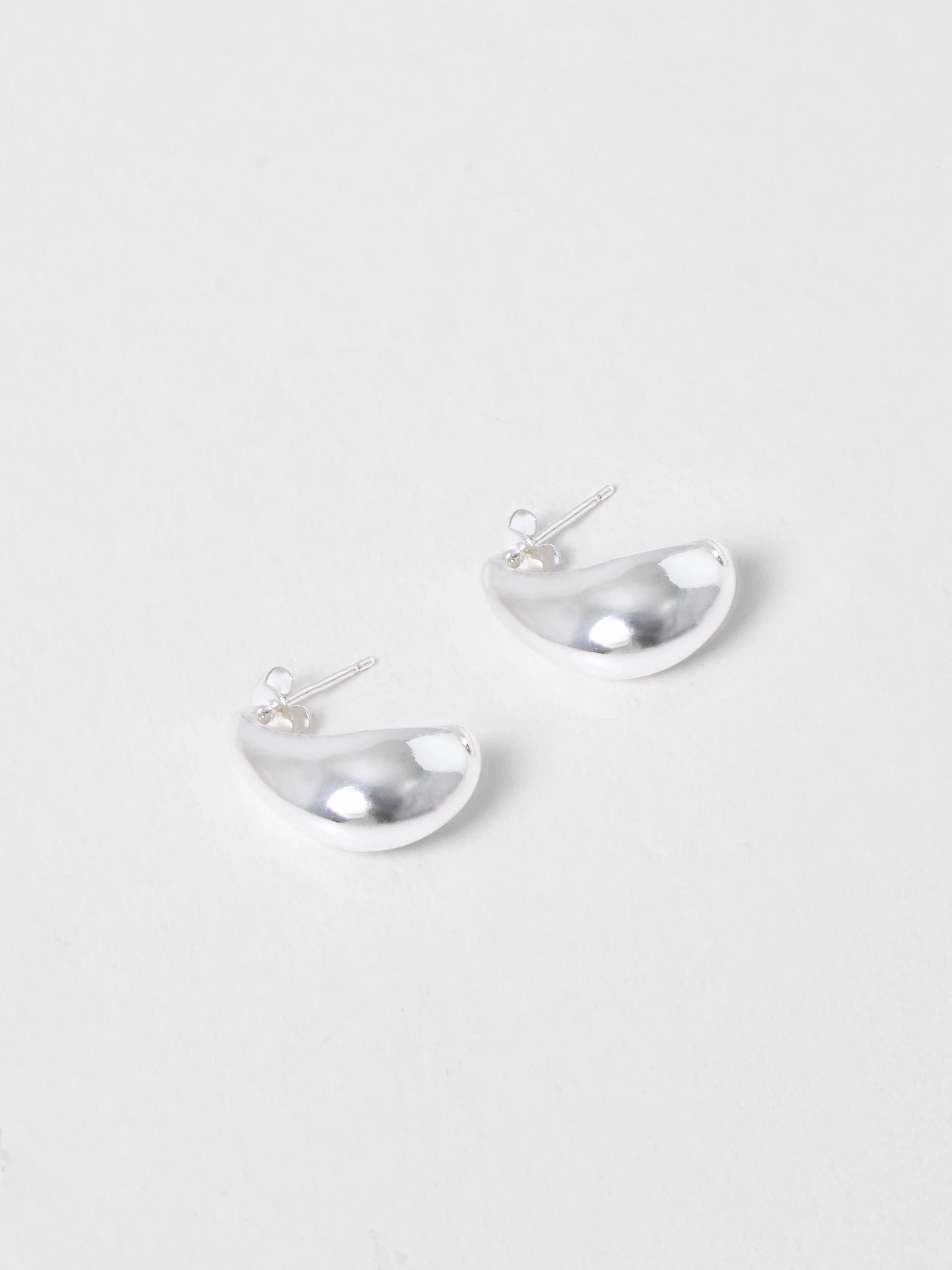 Metal Half Hoop Earrings