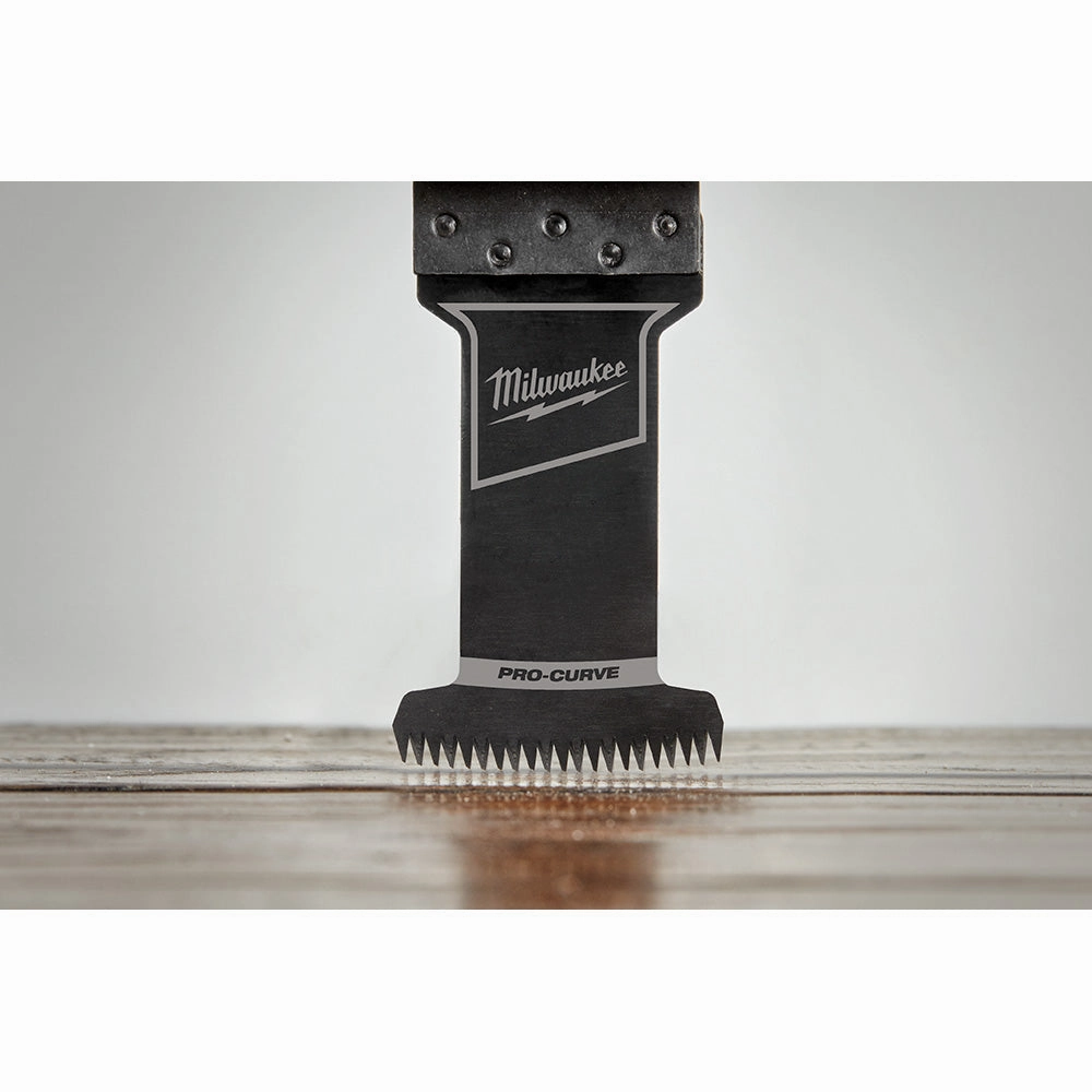 Milwaukee 49-25-1153 - OPEN-LOK™ 2-1/2" HCS Japanese Tooth PRO-CURVE™ Hardwood Multi-Tool Blades 3PK