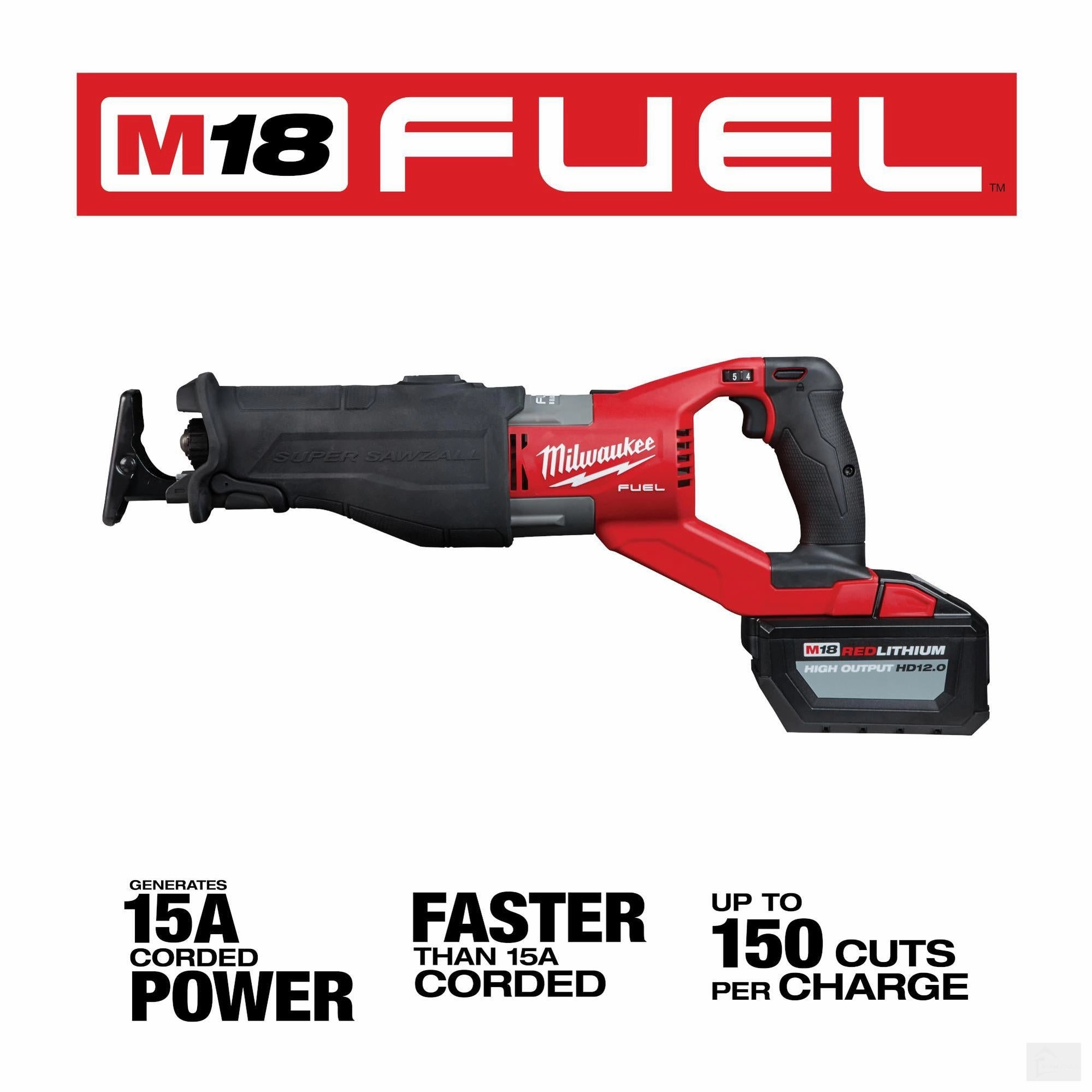 MILWAUKEE M18 FUEL™ SUPER SAWZALL® Reciprocating Saw Kit [2722-21HD]