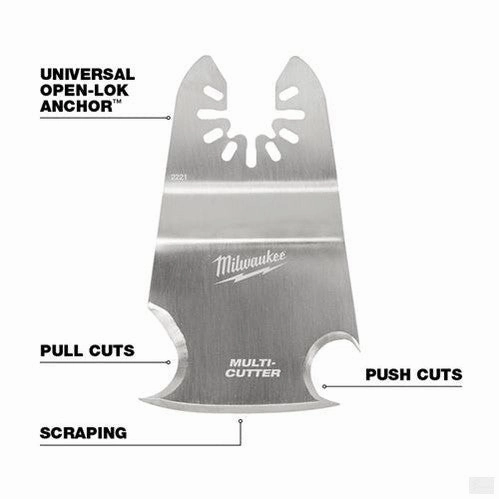 MILWAUKEE OPEN-LOK 3-in-1 Multi-Cutter Scraper Blade 1 Pk [49-25-2221]