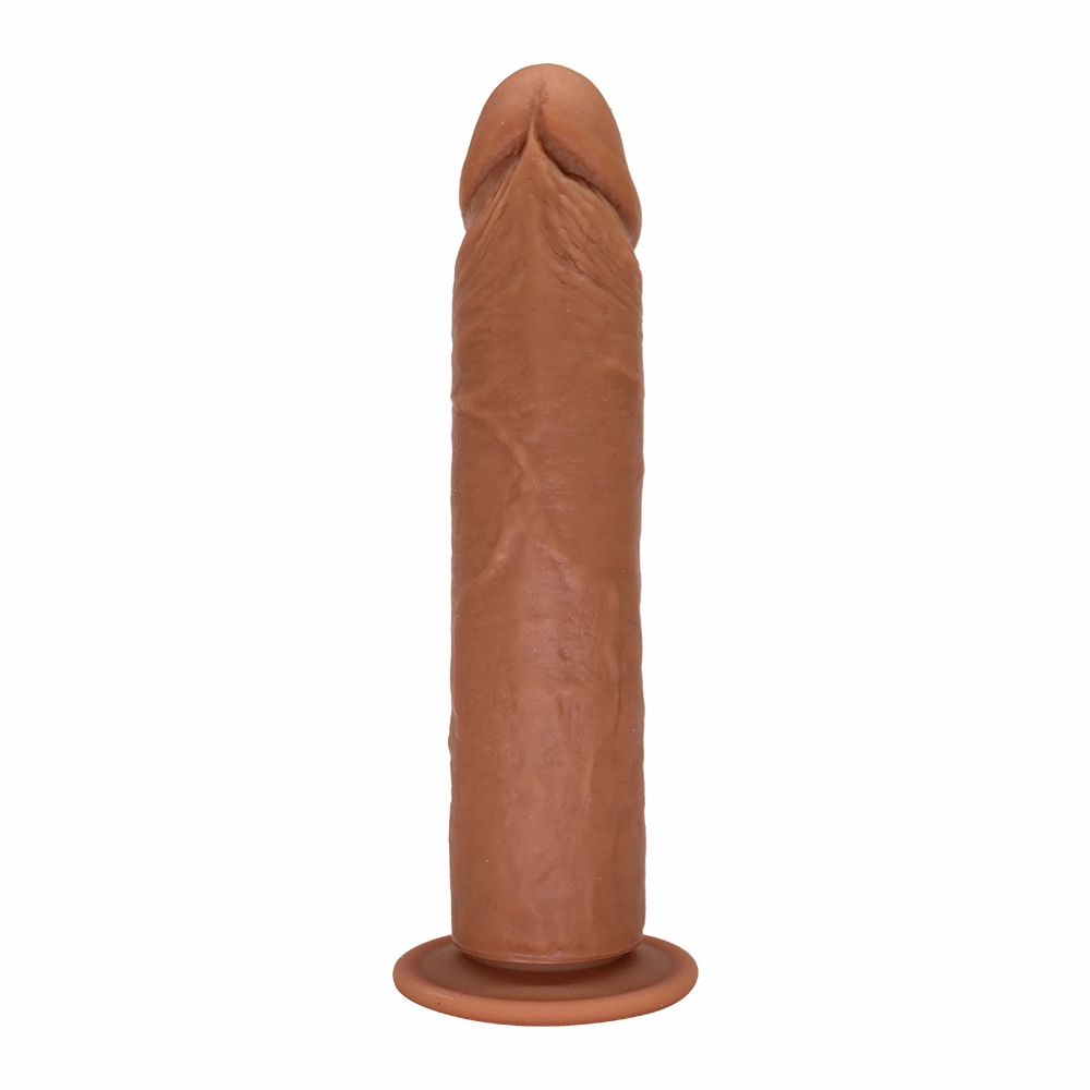 Naughty Silicone Dildo With Strong Suction Cup For A Hands-Free Pounding!
