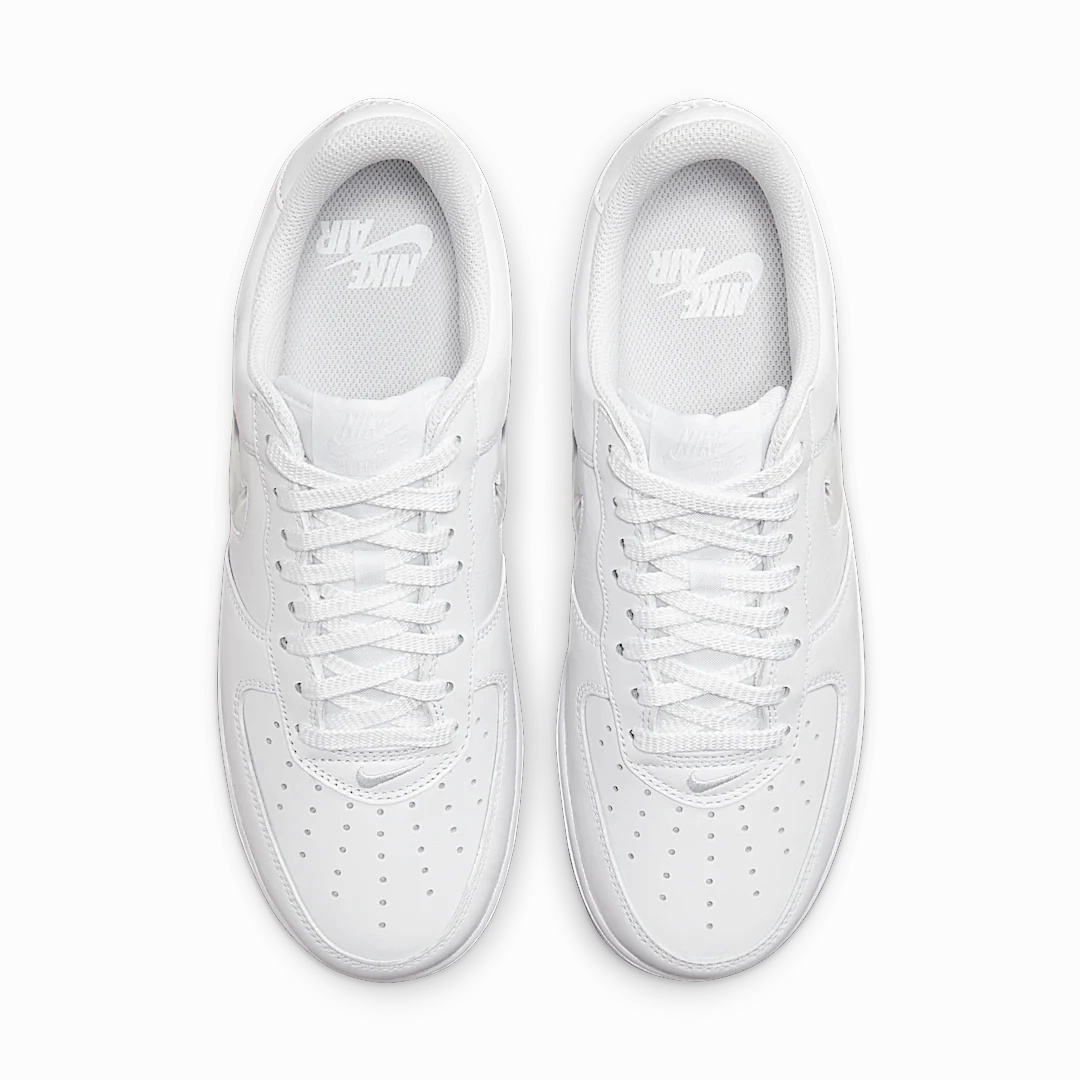 Nike Air Force 1 Low '07 Retro Color of the Month Jewel Swoosh Triple White