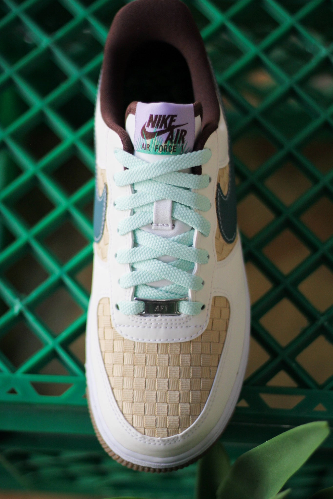 NIKE AIR FORCE 1 RETRO QS SUMMIT WHITE/GLACIER BLUE-MINT FOAM