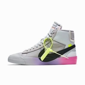 Nike Blazer Mid Off-White Wolf Grey Serena Queen