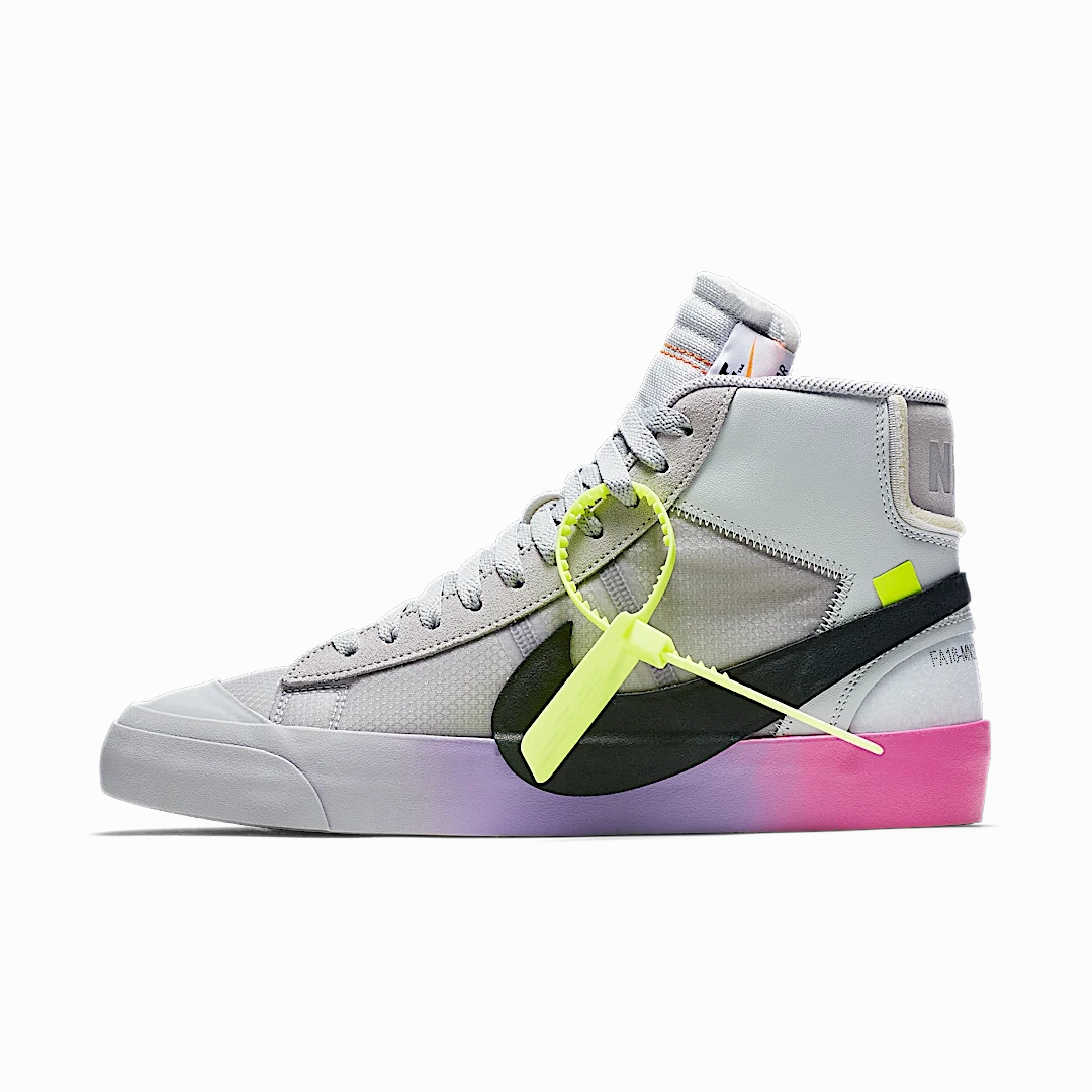 Nike Blazer Mid Off-White Wolf Grey Serena Queen
