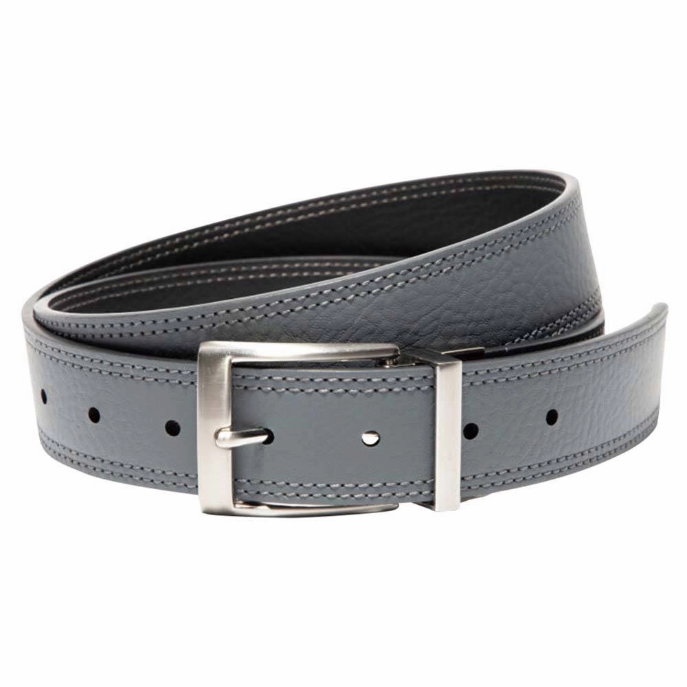 Nike Double Row Stitch Reversible Golf Belt Gray/Black - 24 Men