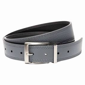 Nike Double Row Stitch Reversible Golf Belt Gray/Black - 24 Men
