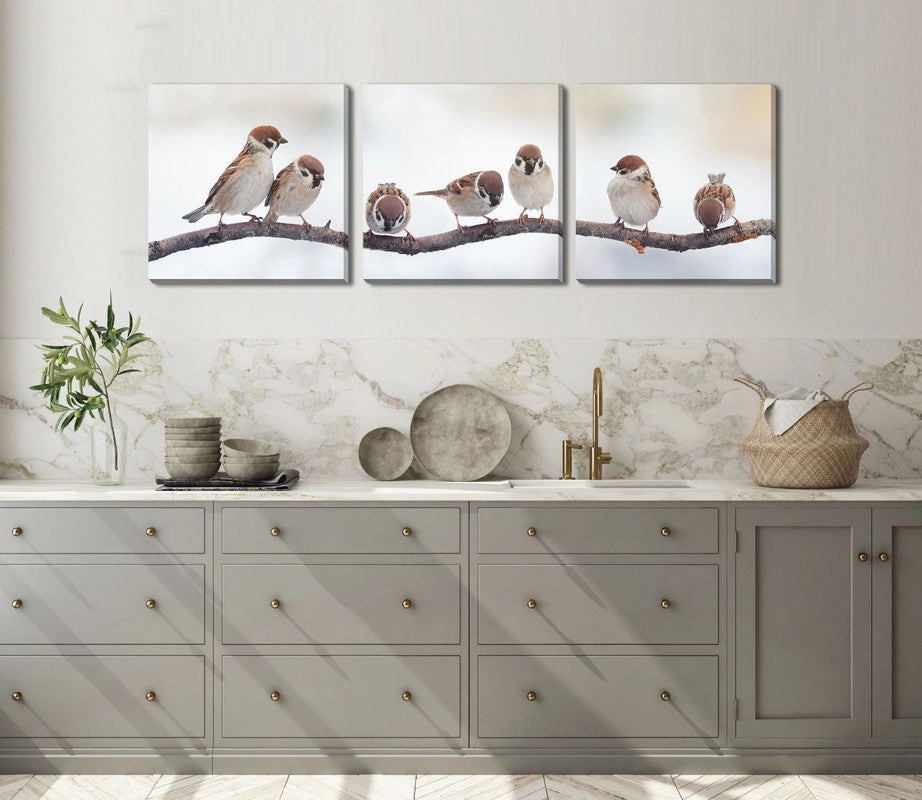 Pass it Along Wall Art - Light Brown - 60 X 20 - Set of 3