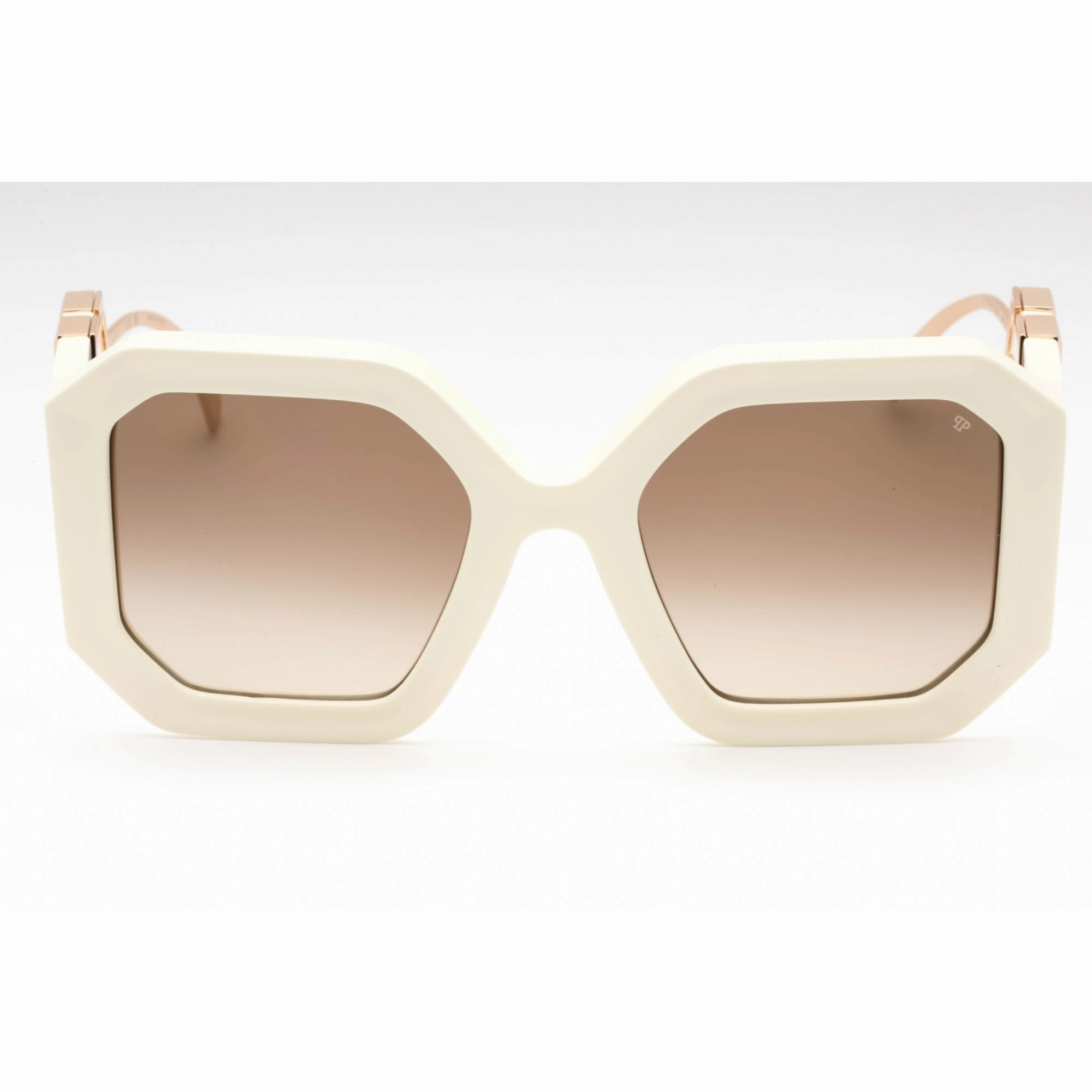 Philipp Plein Women's Sunglasses - Polished Ivory White Plastic Frame | SPP067 09ZQ