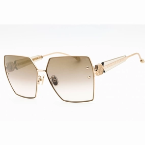 Philipp Plein Women's Sunglasses - Polished Rose Gold Oversized Frame | SPP122W 300G