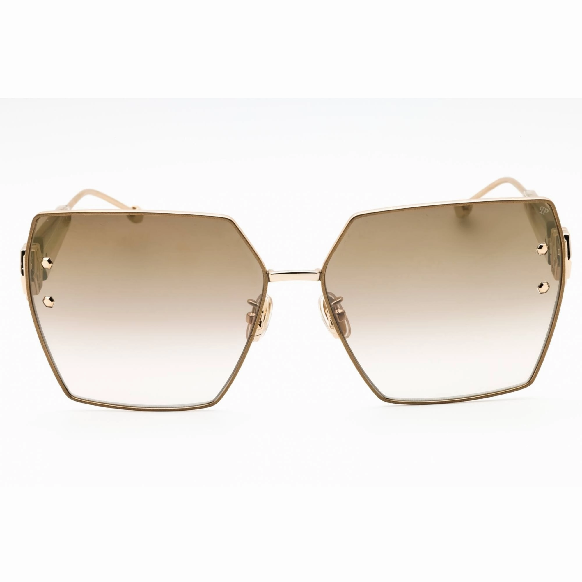 Philipp Plein Women's Sunglasses - Polished Rose Gold Oversized Frame | SPP122W 300G