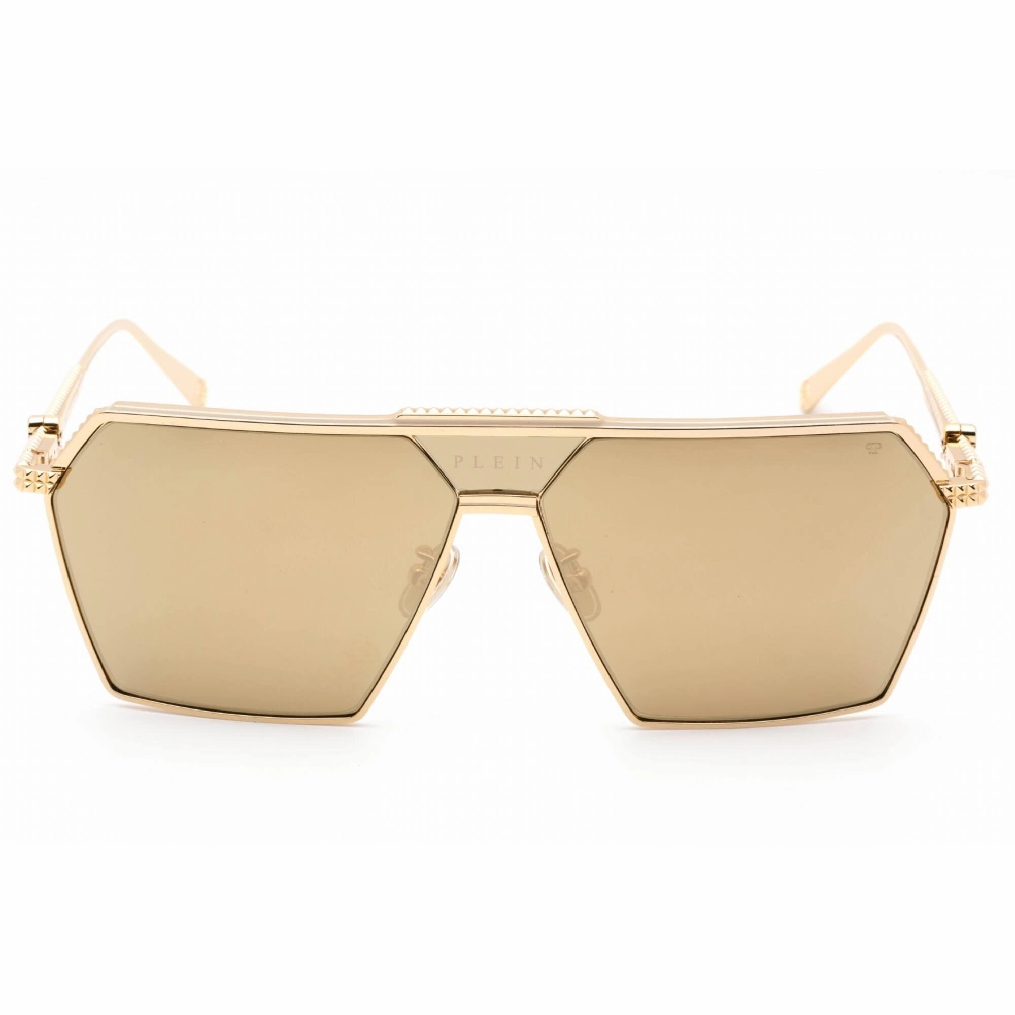 Philipp Plein Women's Sunglasses - Polished Yellow Gold Metal Aviator | SPP076V 400G