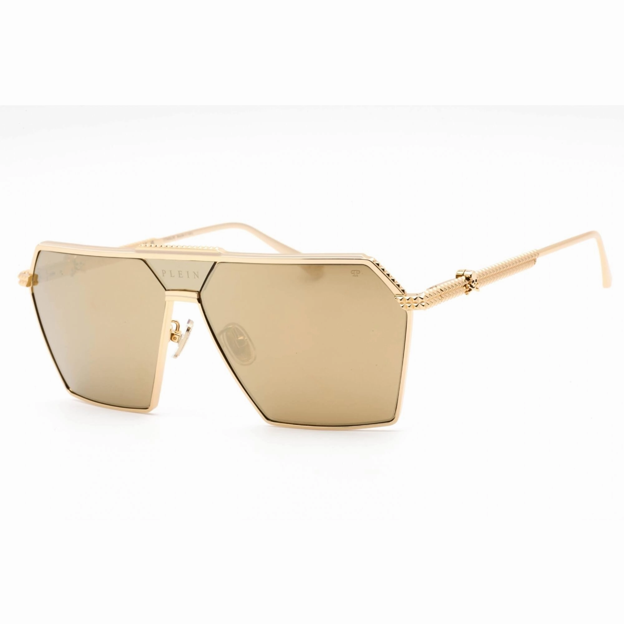 Philipp Plein Women's Sunglasses - Polished Yellow Gold Metal Aviator | SPP076V 400G