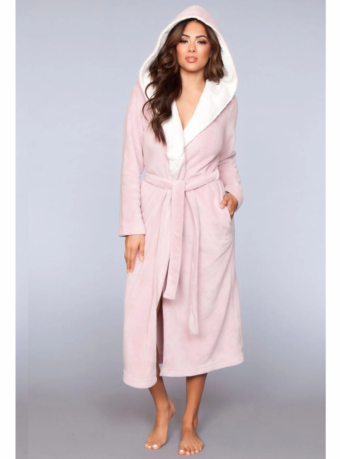 Pink Plush Fleece Luxury Robe