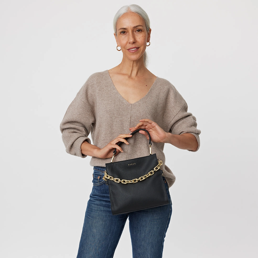 Saben Feature Handle Chunky Chain Gold