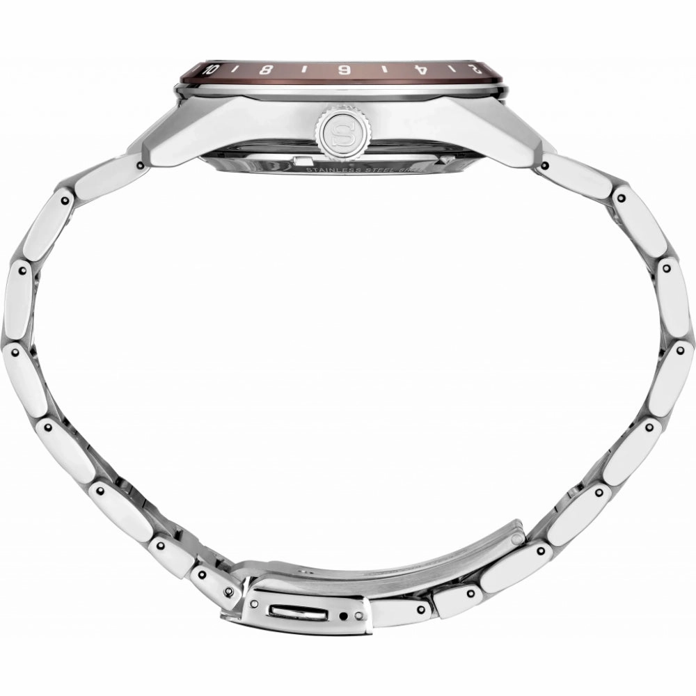 Seiko Presage Sharp-Edged Series GMT - Brown Dial SPB225