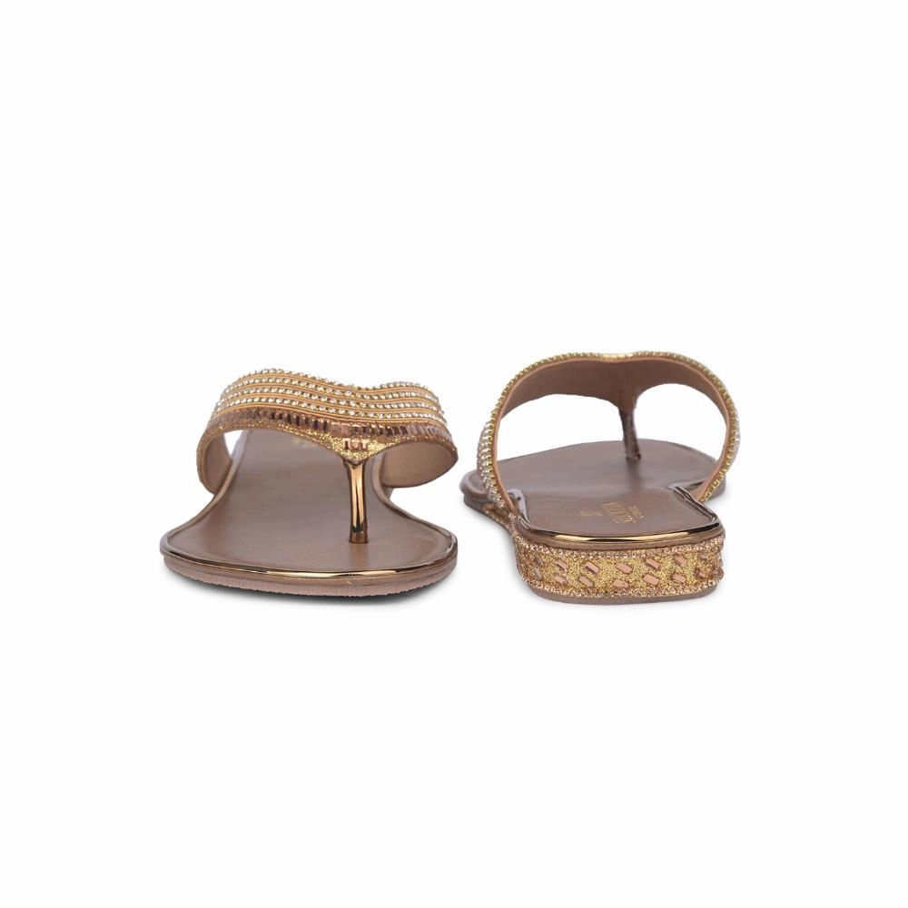 Senorita By Liberty Women STY-72 Golden Casual Slippers